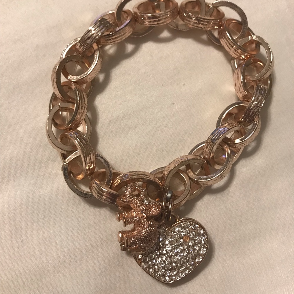 Rose Gold charm bracelet NY and Company